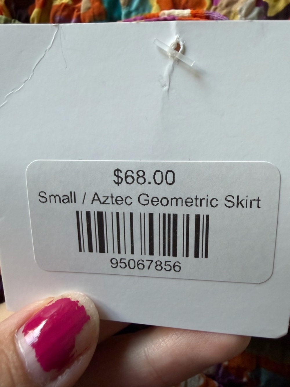 Multi-Color Zigzag Ruffle Mini Skirt- NWT - Picture 5 of 5